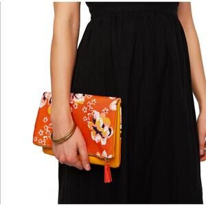 RACHEL PALLY - Reversable fold over Fall colored clutch -ZAHARA NWOT